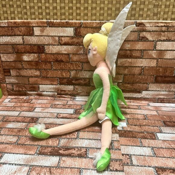 Disney Fairies Tinkerbell Green and White Fairy Plush with Wings - Picture 5 of 11